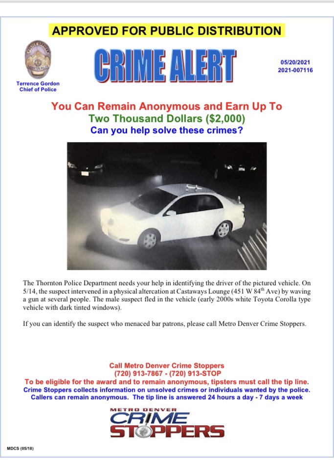 ThorntonPolice tweet picture