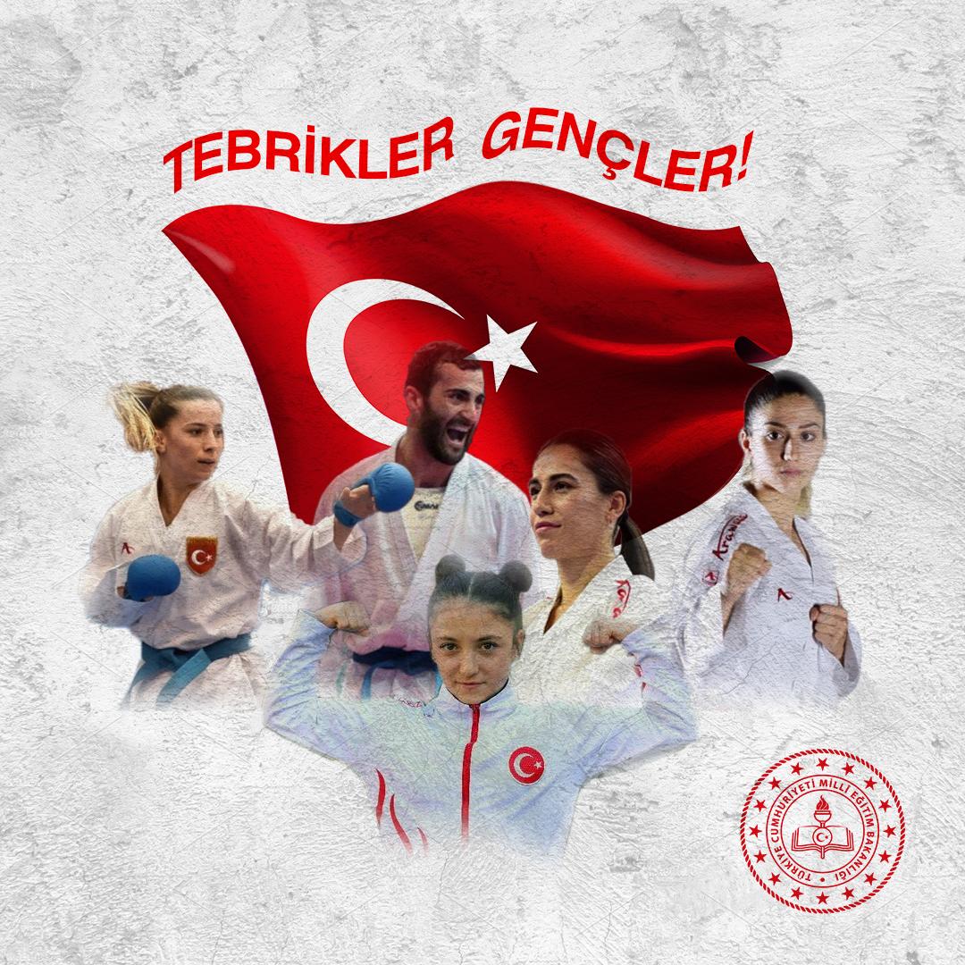 ziyaselcuk's tweet photo. #DünyaHalterŞampiyonası 'nda ve #AvrupaKarateŞampiyonası 'nda altın madalyalarla göğsümüzü kabartan, bizlere şampiyonluk sevinci yaşatan tüm gençlerimizi yürekten kutluyorum. Yolunuz her daim açık olsun sevgili gençler! https://t.co/6uUEdkkqG3