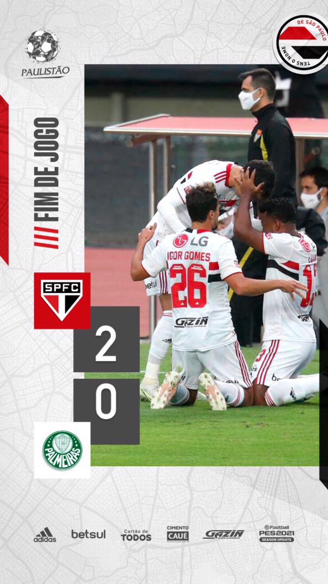 Paulista: Palmeiras e São Paulo empatam no primeiro jogo da final - Portal  Benício - Compromisso com a Verdade