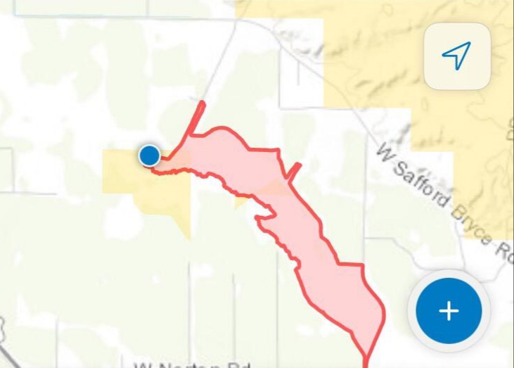BLMAZFire's tweet image. GID - #ButlerFire Update:  Fire approx, 2 miles northeast of Central mapped today at 272 acres. Perimeter map now available on Inciweb at inciweb.nwcg.gov/incident/7496/.