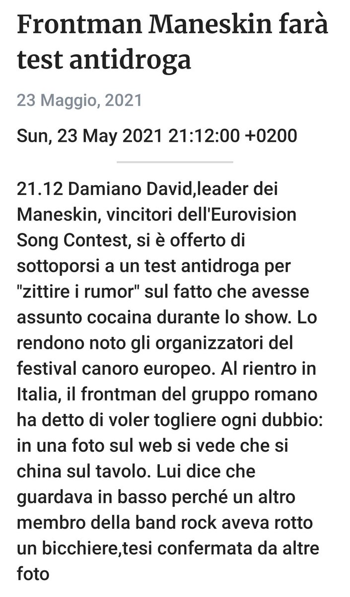 Bisogna "saper" arrivare secondi, senza arrivare a tanto... ieri abbiamo gioito come italiani, oggi piangiamo delle vittime innocenti! Certe illazioni e certi commenti sono inaccettabili!
#maneskin #funivia #vittime #Tragedia
