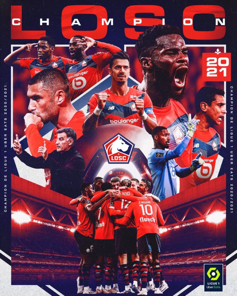Mediavenir's tweet photo. ⚽️ FLASH - Lille devient champion de France pour la 4e fois de son histoire après sa victoire contre #Angers. Le PSG échoue de peu à remporter le titre pour la 4e fois consécutive. #LOSC #SCOLOSC #Ligue1 https://t.co/VaEQIrCx4Y