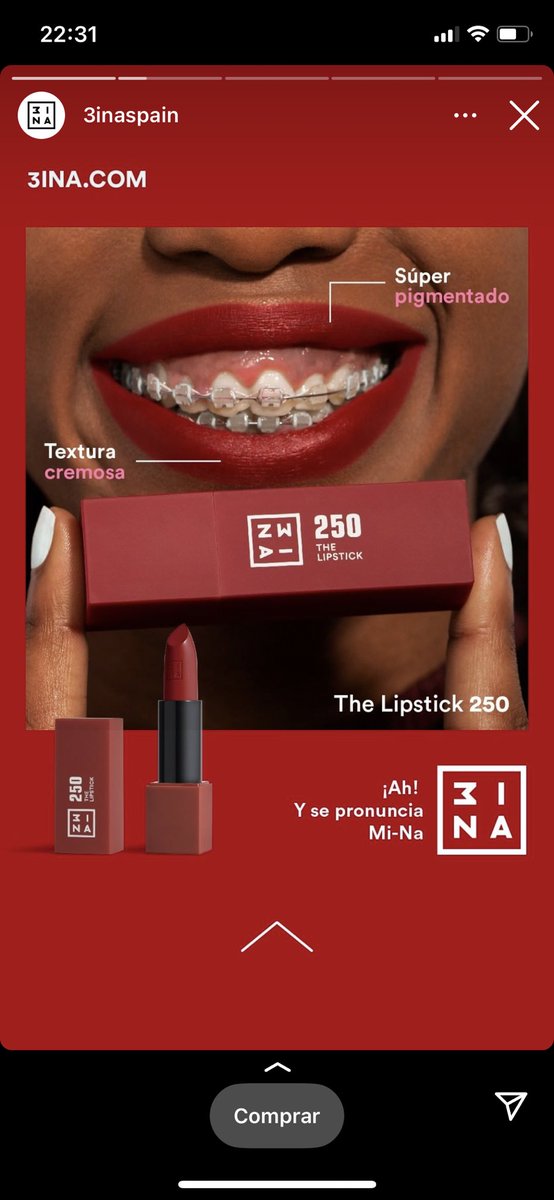 itziaroltra's tweet photo. Bigotes y aparatos para acabar con todo lo establecido en la publicidad de maquillaje. Campaña de 3INA. https://t.co/WTcQ96BM63