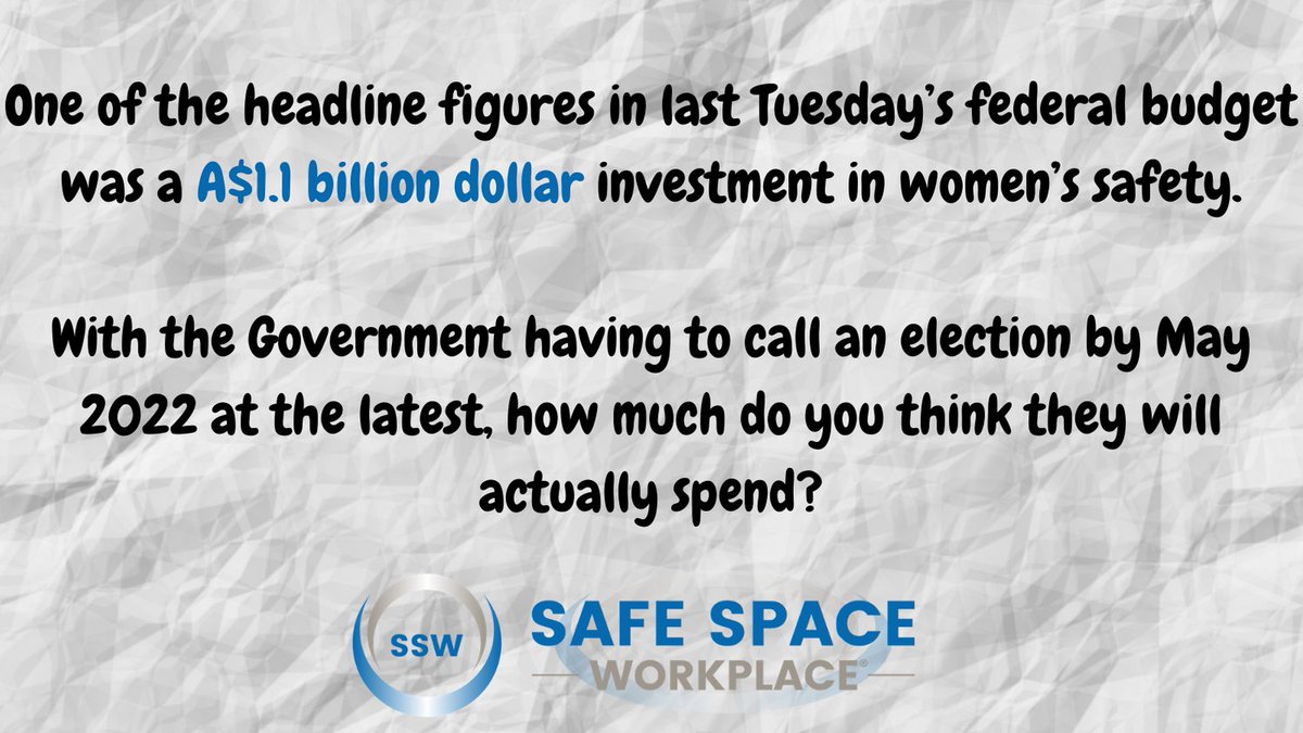I have become increasingly cynical about Scomo and his Governments announcements and promises.
Given that they have to go to the polls by May 2020 at the latest is anyone sceptical that any of these funds will acutally be spent.

bit.ly/2T3w2jO

#enoughisenough #DFA