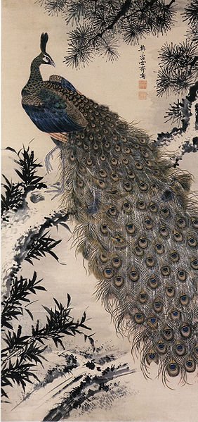 RT @JapanTraCul: A painting of peacock by Masuyama Sessai (1754-1819)

#bunjinga #painting https://t.co/QQtv427qiD