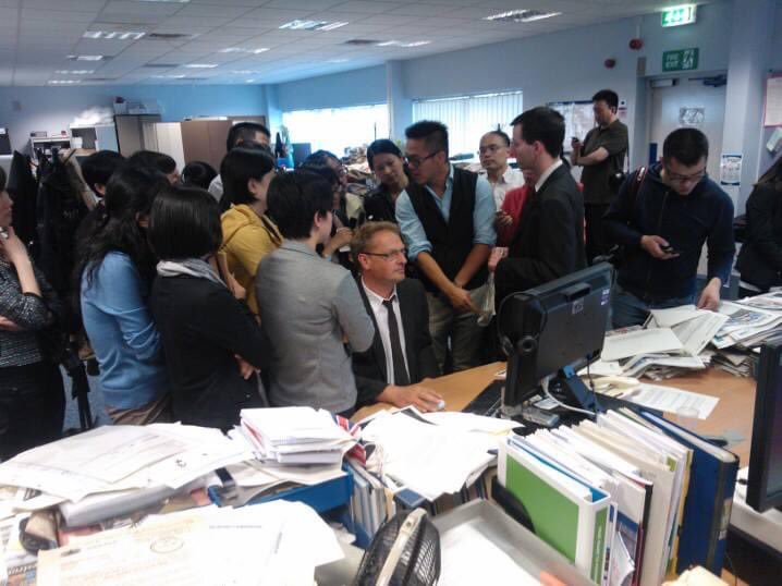 This was me inCam ridge News office. Today I found out the newspaper no longer has an office