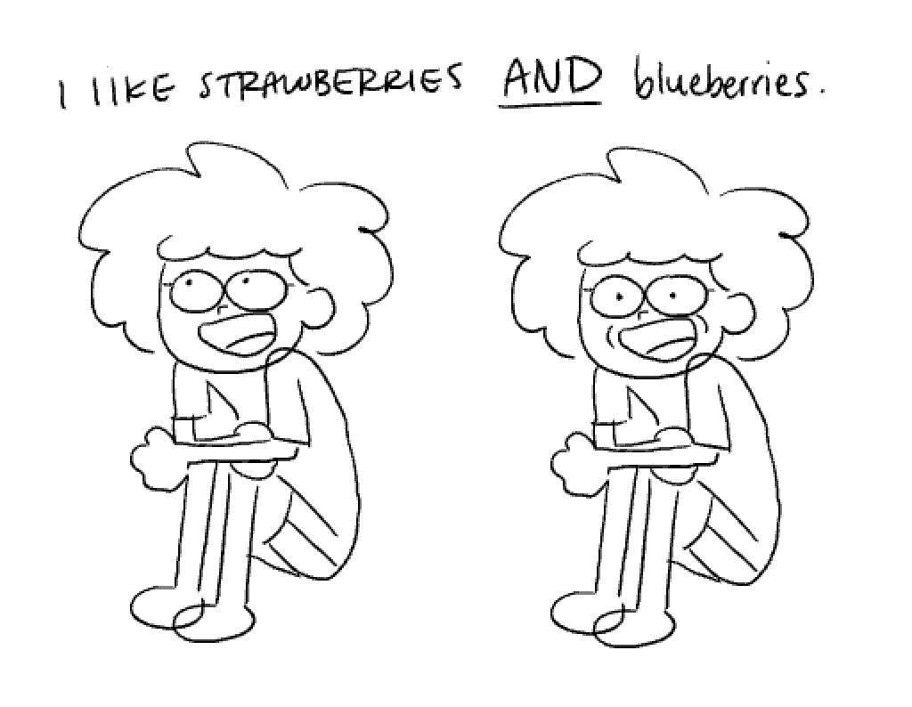 I don't remember why @.parmysean and I started saying "I like strawberries AND blueberries" to convey awkward conversations but here u go. also ancient trying to figure out some acting to add into cassie's beautiful boards :3 