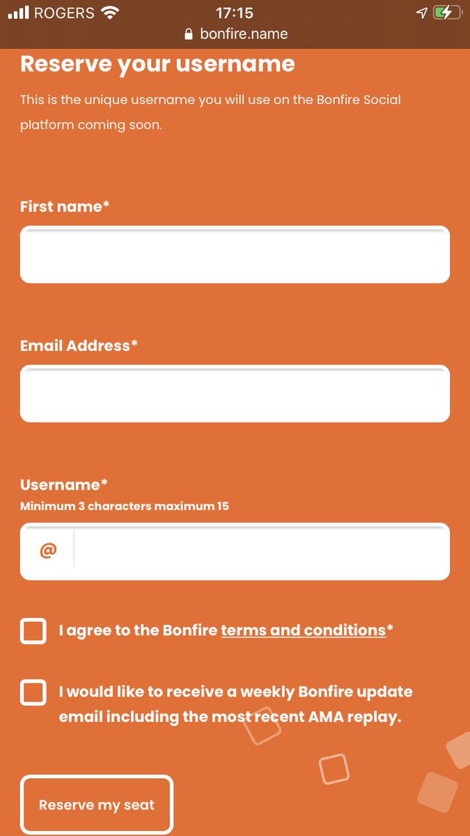 CanadaBonfire's tweet photo. 🇨🇦Social platform is the way get your user reserve now.😉🔥🔥🔥@token_bonfire #bonfiretoken #Bonfire 
🇨🇦La platforme est en route. Réserver votre utilisateur maintenant 
https://t.co/sBG2YGndNM https://t.co/rInZAZc5SP