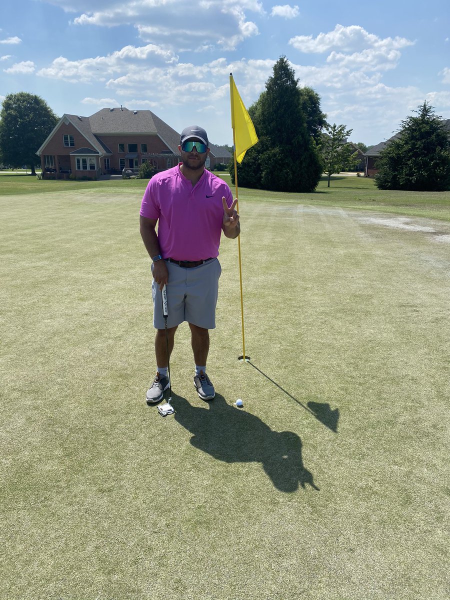 CamOnAll's tweet photo. “Hey, will you take my picture? I’ve never driven it that close before?” -Me before my first Eagle on 16 at Blackberry. #allluck https://t.co/WfxSAFdSSl
