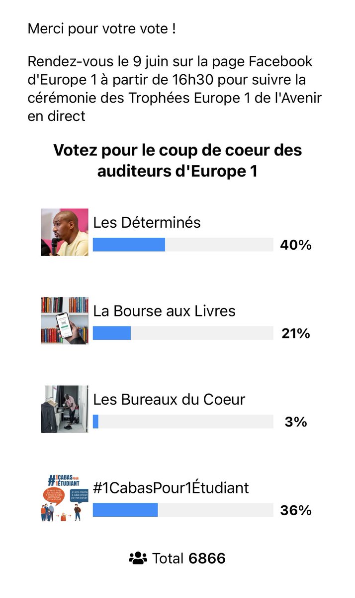 SashaSachall's tweet photo. Chaque année @Europe1 récompense une association pour son innovation, sa créativité ou encore son audace. 
Votez pour @LesDetermines, une association qui forme à l’entrepreneuriat les talents de demain. #TropheesEurope1delavenir 
Lien ici 👇🏾
https://t.co/DXefvdqA1b https://t.co/RpvXiRU6VX