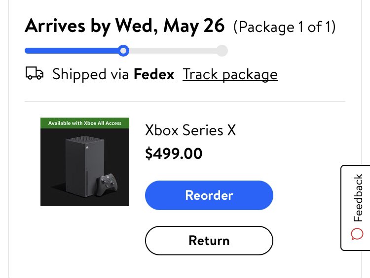 ZWilliby's tweet photo. @mattswider Just got the notification! Arriving Wed! https://t.co/m5UJb5EFaJ