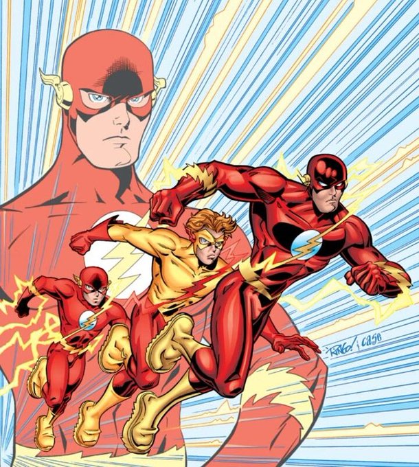 Wally West, Ted Kord, Booster Gold and the Titans move to the head of the c...