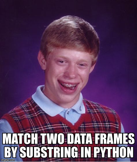 overflow_meme's tweet image. Match two data frames by substring in python stackoverflow.com/questions/6766… #stringmatching #performance #optimization #python #pandas