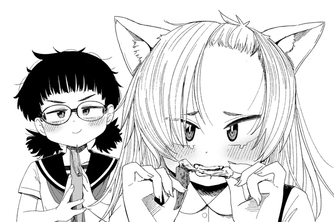 朝だし6/14発売のヤングキングに載るおれの読切のめちゃくちゃカワイイ告知イラストでもアップするか…………… 