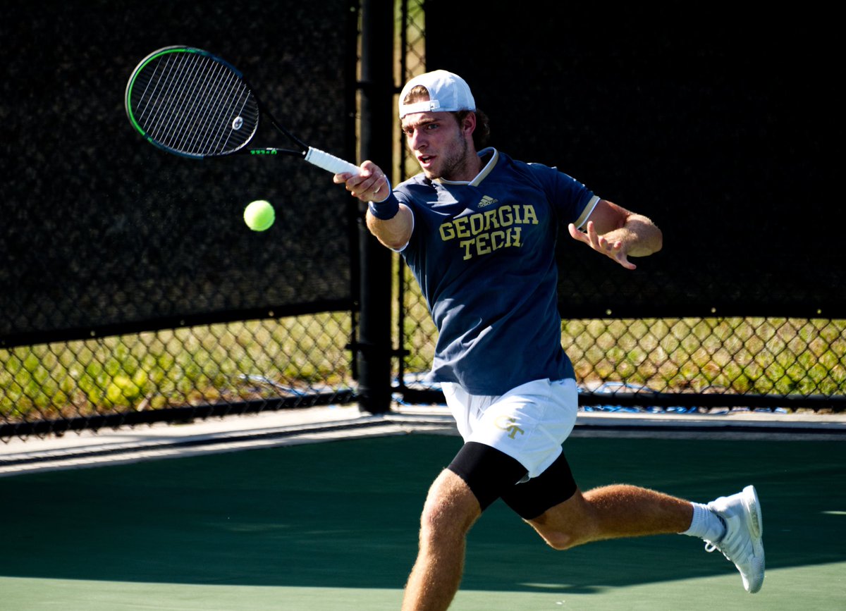 GT_MTEN's tweet photo. πΈβs of Andres Martin during the opening round of @NCAATennis Singles Championships in Orlando!
#TogetherWeSwarm /// #FightJackets https://t.co/1TDtWsWys2