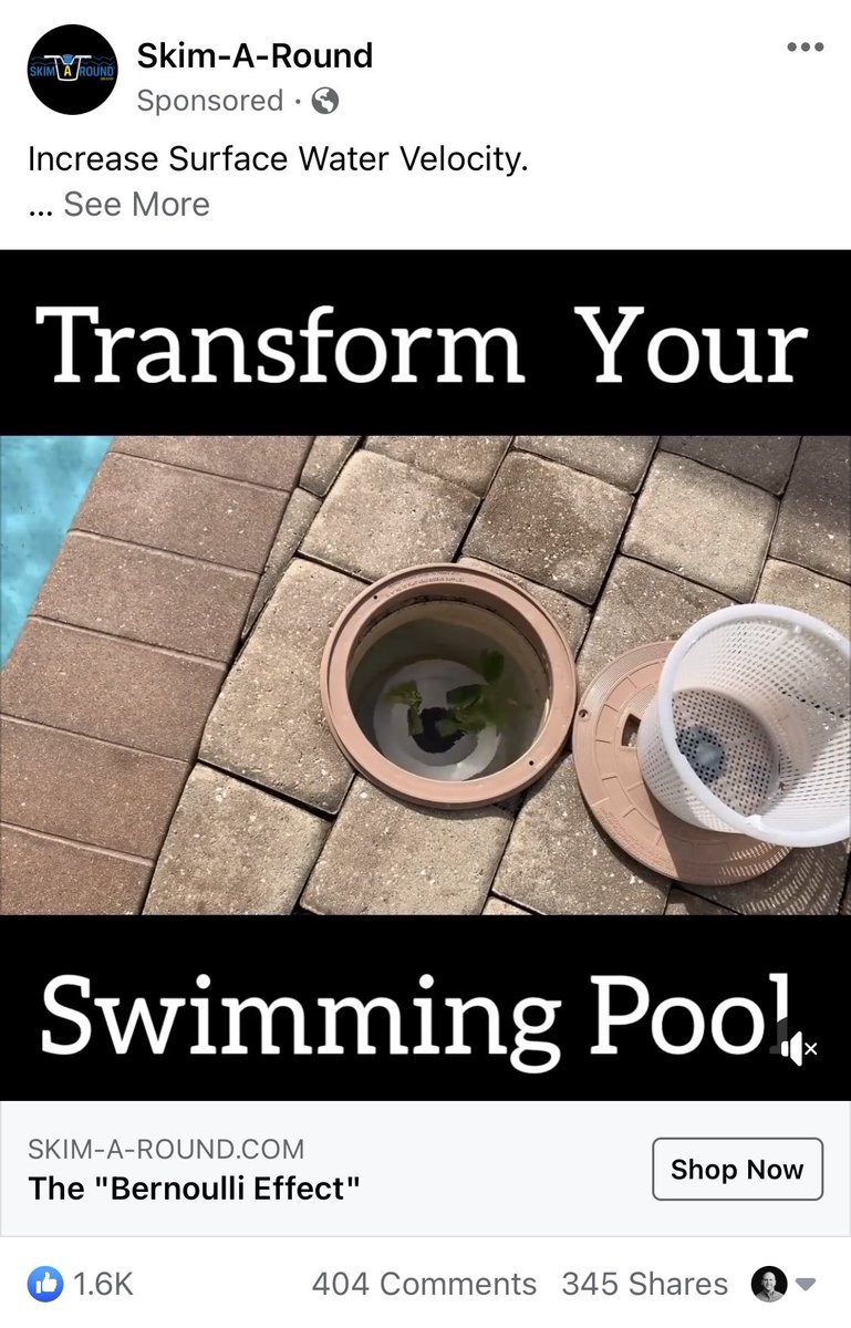 mwurst's tweet image. I’ve been served this ad for pool skimmers maybe 500,000x in the past four weeks.
Only problem: I don’t have a pool.
#TargetingFail