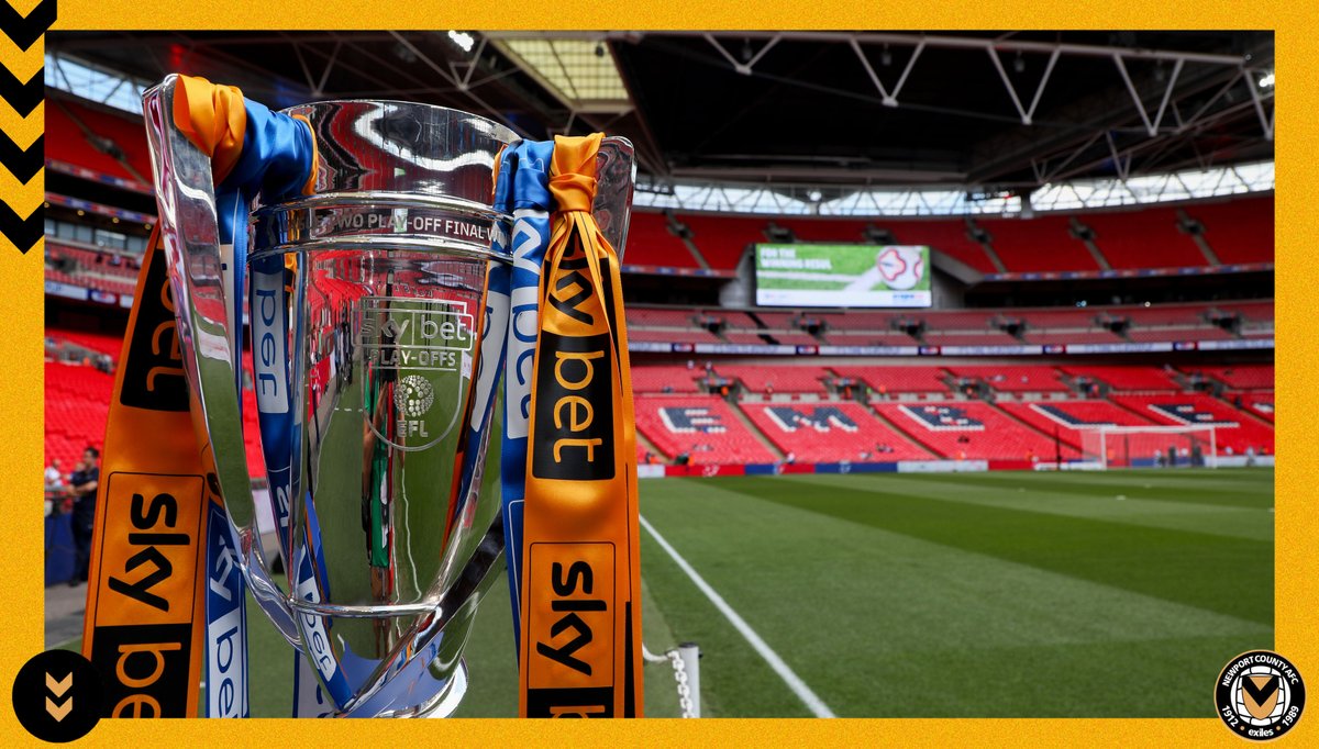 Newport County AFC is pleased to confirm that ticket details for the 2021 <a href="/SkyBetLeagueTwo/">Sky Bet League Two</a> play-off final against @ShrimpsOfficial have been confirmed.

👉ow.ly/7r2z50EToBJ

#OneClubOneCounty