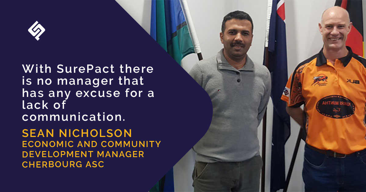 Sean Nicholson from Cherbourg Aboriginal Shire Council says time savings, accessibility, communication and the responsiveness from the SurePact team have all played a huge part in their successful project deliveries. 
Read more here: bit.ly/3m94GTS