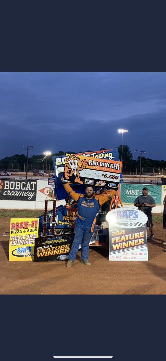 Win #3 last night. Thank you Ben Woodring for building such a rocket of a chassis. Thank you to all the great partners. <a href="/RUPW_Dietrichs/">RUPW 717-677-6821</a> <a href="/BulldogRears/">Diversified Machine</a> <a href="/AfcoProShocks/">PRO Shocks</a> <a href="/KreitzOvalTrack/">Kreitz Oval Track</a> <a href="/Newlin_bar/">Newlin Bar Service</a> <a href="/KennyEdkin/">Kenny Edkin</a> <a href="/zachnewlin11z/">Zach Newlin</a>