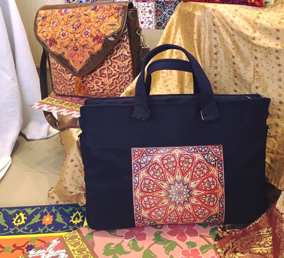 #themework #mughalmotifs #colors #productdesign #lamp #vase #wallpanels #handbag #laptopbag #artsy #textiledesign #artsy #display #interiordecor #interiordesign #textile-techniques