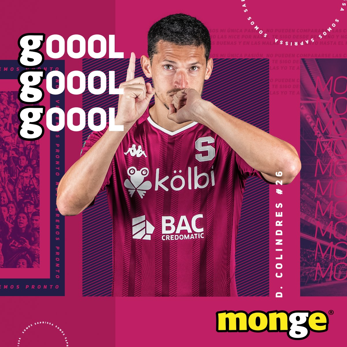 SaprissaOficial's tweet photo. ¡VIVA SAPRISSAAAAAAAAA! ¡GOOOOOOOOOOOOOOOOOOOOL!

Anota Colindres y sonreímos todos ¡VAMOS MONSTRUO!

⚽️ Deportivo Saprissa 1 - 0 Herediano https://t.co/EJbZdUIIKp
