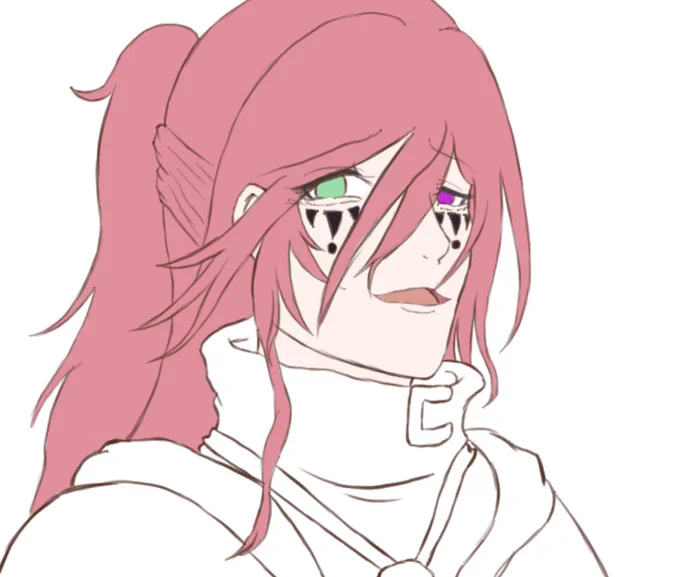 (イケメンの顔面描くのも好きやねん) 