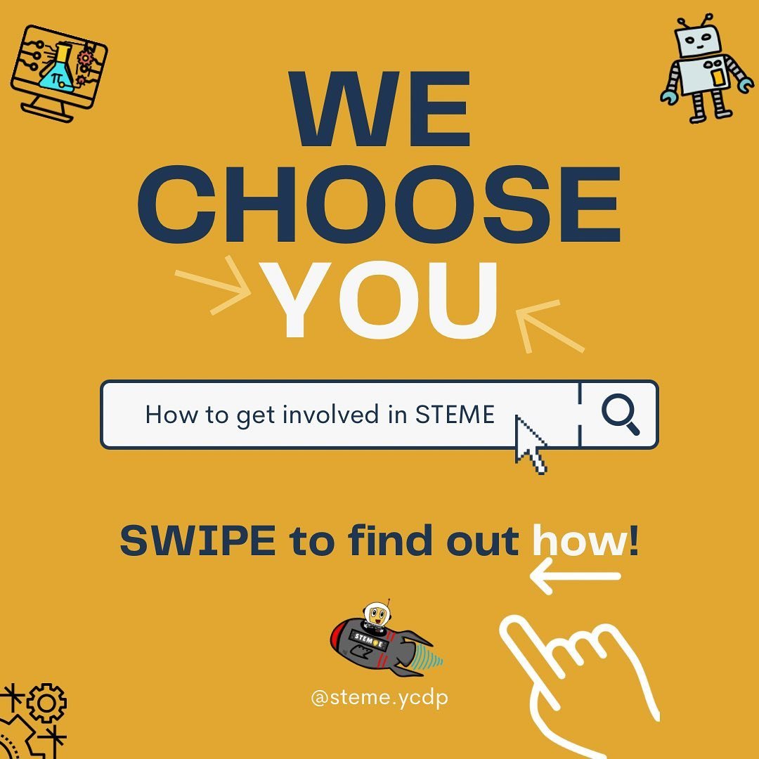 steme_ycdp's tweet image. Want to learn how to get involved in STEME, search no longer! Swipe to find out!

#stemactivitiesforkids #steminists #stemeducationforkids #stem #explore