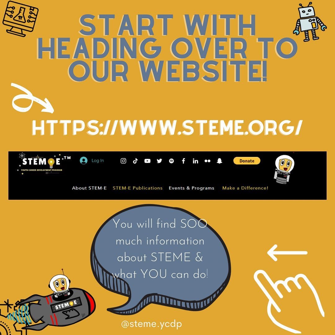 steme_ycdp's tweet image. Want to learn how to get involved in STEME, search no longer! Swipe to find out!

#stemactivitiesforkids #steminists #stemeducationforkids #stem #explore