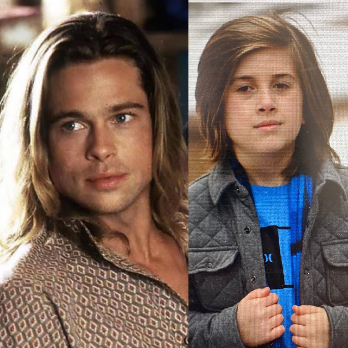 My handsome godson is a mini-Brad Pitt circa “Legends of the Fall”… who’s with me?!?