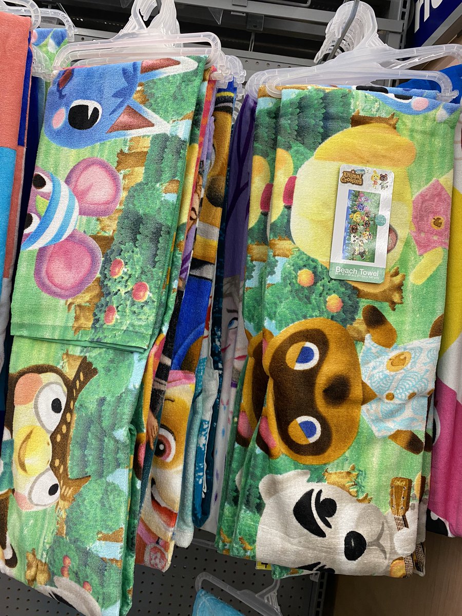 fiercelywhit's tweet photo. go cop an animal crossing beach towel at walmart!🤍 https://t.co/yb0HSk46P4