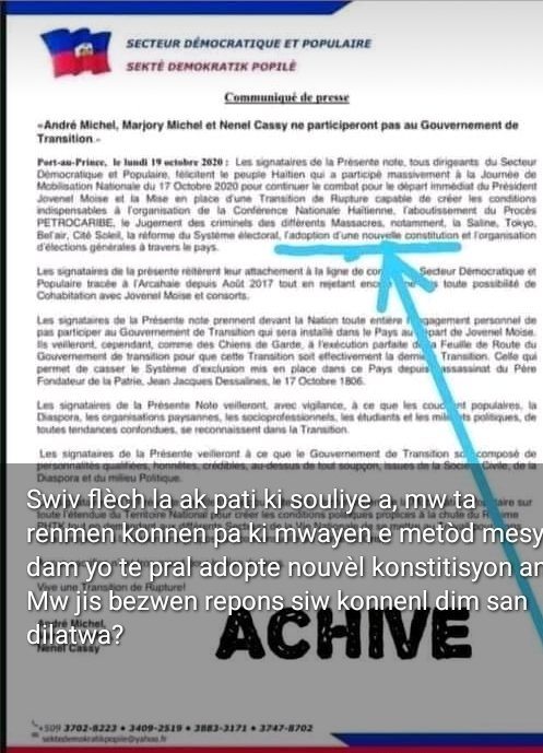 PableauR's tweet photo. Kilès ki ka reponn mw pa ki mwayen sa te pral fèt
@GarryGPPC @Frantzduval @Gedemax @reseaucitadelle @gaetant_st @junopappost @Jhanedouze https://t.co/5hiU4bk1X0