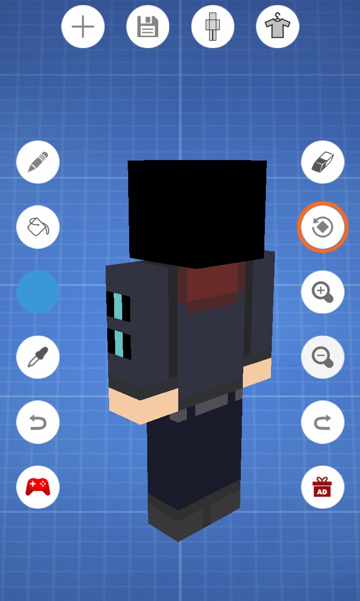 Jerichoishere1314 on X: I finally done creating my own minecraft skin in Skin  editor 3D and by the way here is my screenshot when Im playing a game  called Minecraft While using