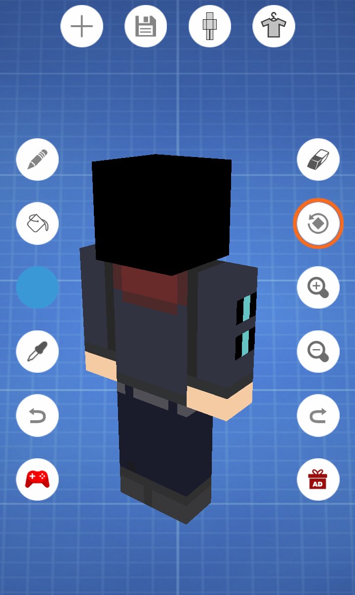 Jerichoishere1314 on X: I finally done creating my own minecraft skin in Skin  editor 3D and by the way here is my screenshot when Im playing a game  called Minecraft While using