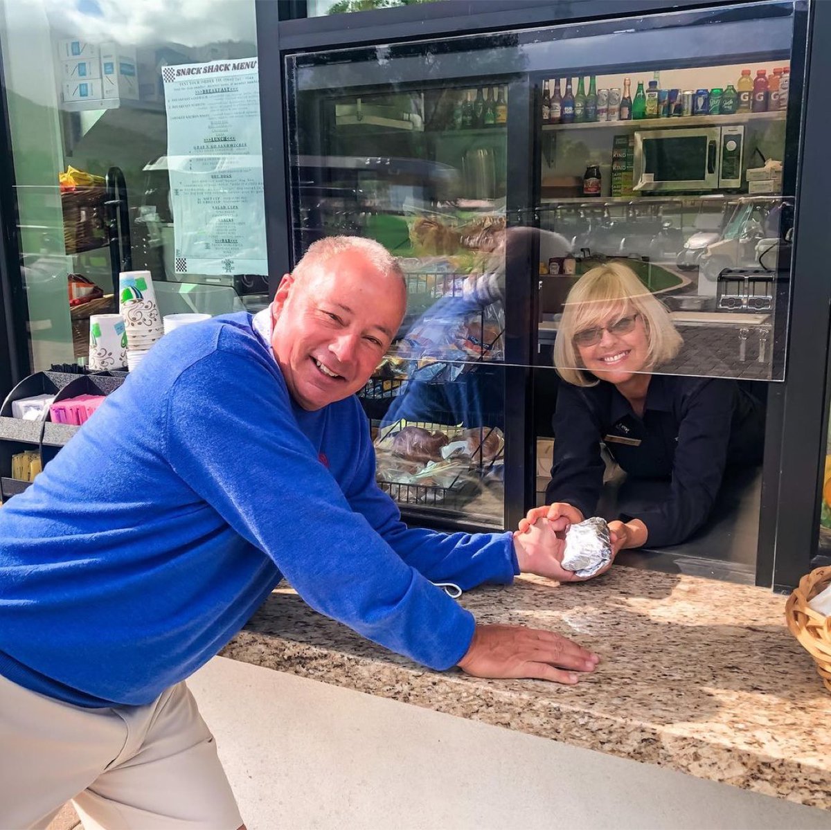 It is debatable which moment was the most historic this weekend. <a href="/PhilMickelson/">Phil Mickelson</a> winning a major at age 50 or <a href="/SeanToulon/">Sean Toulon</a> making the first purchase at <a href="/PaumaValleyCC/">Pauma Valley CC</a>'s new snack bar! 🏆🏆#ChampionsChooseOdyssey