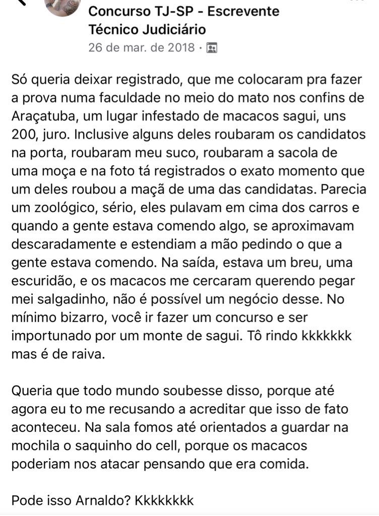 cherdointerior's tweet photo. Tô vendo vocês falando da PF
Mas nenhum relato de prova será igual a esse aqui: https://t.co/yh5x3DqXIR