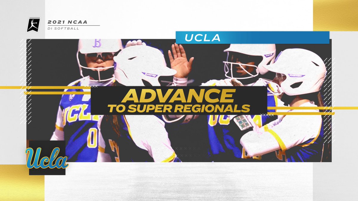 NCAASoftball's tweet photo. The defending champs are moving on! 

(2) @UCLASoftball takes down Minnesota, 2-1,  to win the Los Angeles Regional and punch its ticket to the Super Regionals.

#RoadToWCWS https://t.co/8qrE1IlBSM
