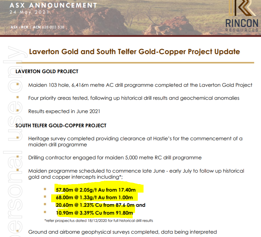Rincon Resources on Twitter "https//t.co/FbyDpaHH8d Drilling to commence to follow up