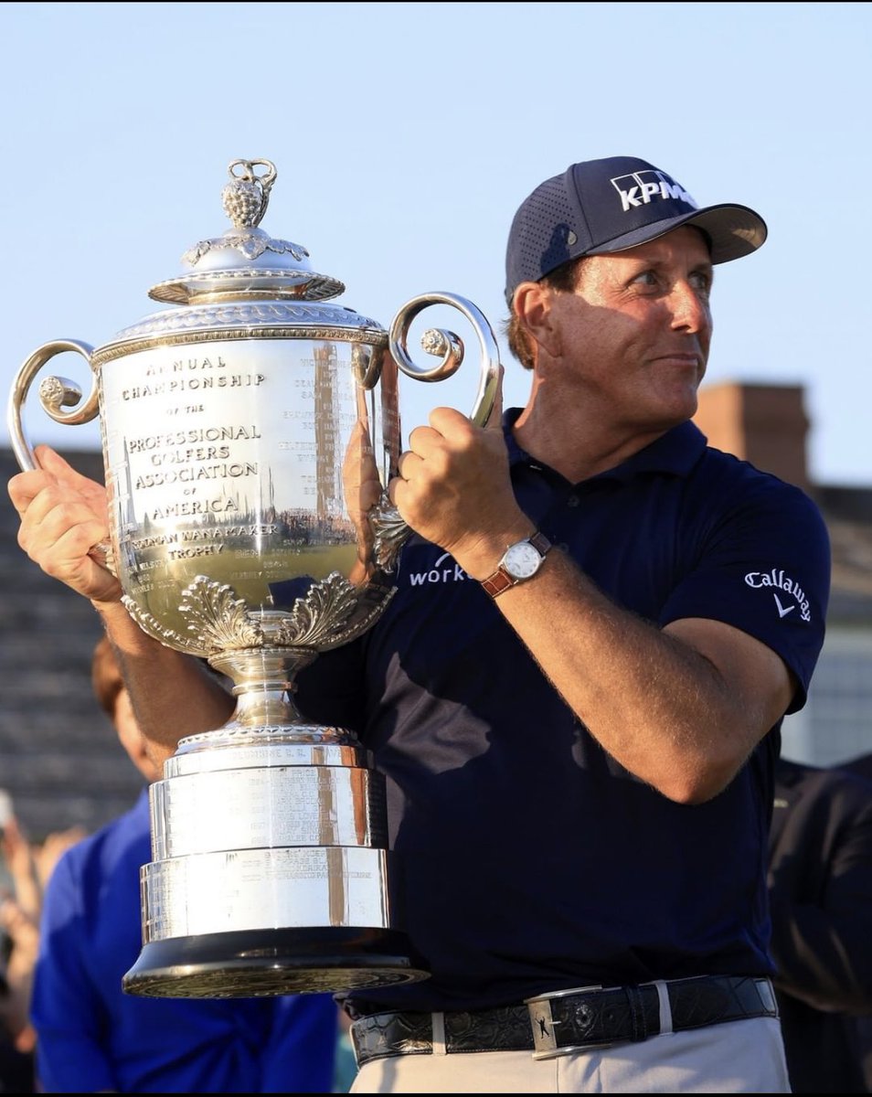 garyplayer's tweet photo. What a display of golf from @PhilMickelson. He kept his cool and it always seemed like he would emerge victorious. I’d like to point out what an enthusiastic personality Phil is on the course &amp; it’s why he’s a phenomenal ambassador for the game. Enjoy your special victory. GP https://t.co/wapibq6rAo