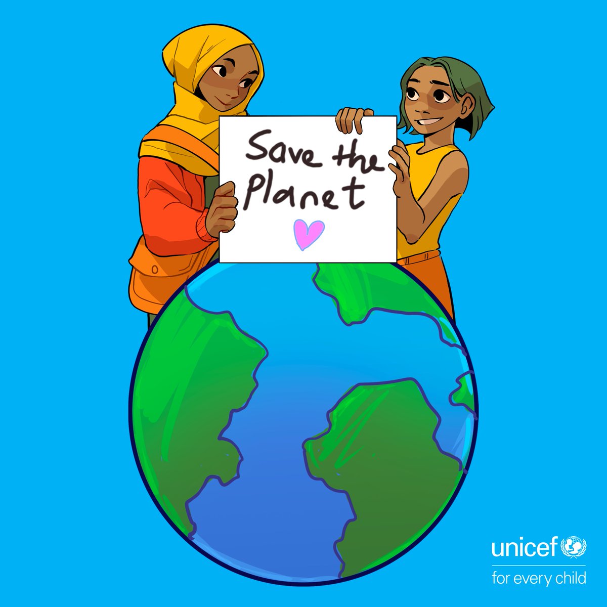 To protect children’s health, nutrition, education, development, survival and future potential, we need to take bold climate action NOW.