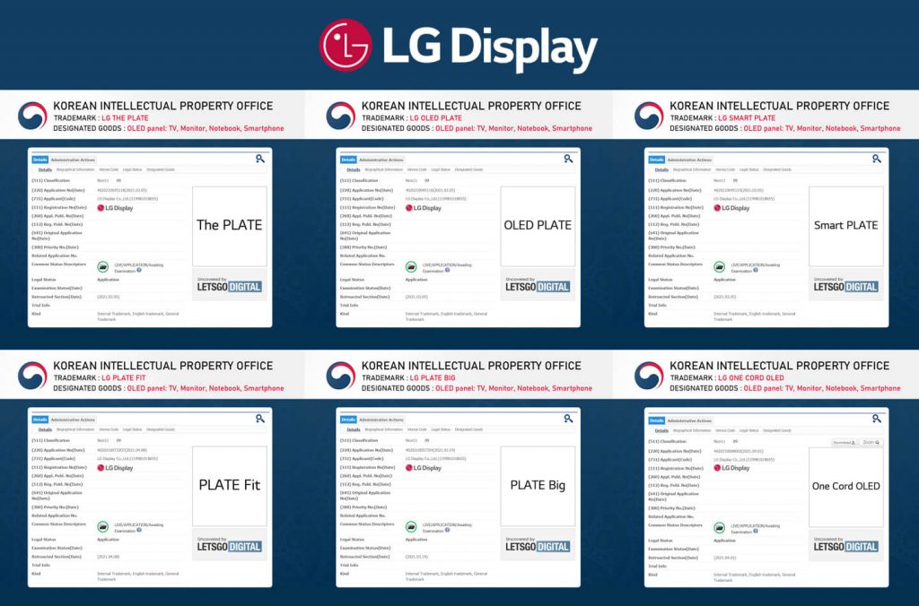 IshanWankhade's tweet photo. Next-generation OLED panel is coming!
https://t.co/wto7r4NbpR
#LG Display filed trademark application for:
- #ThePlate โ
- #OLEDPlate โ
- #SmartPlate โ
- #PlateFit โ
- #PlateBig โ
- #OneCordOLED โ https://t.co/kjCO3E4Okr