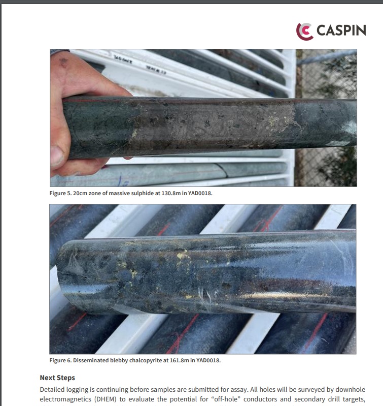 Eagleresa's tweet photo. Very nice looking core at @CaspinRes $CPN - we just need the assay results for the #Copper &amp; #nickel &amp; what the #PGEs are - currently appears to be a layered complex (so poss $CPN layered Nth; @timgoyder $CHN @ChaliceMining layered Sth; $ASQ / $DEV @DevExResources in the middle). https://t.co/iNHRKof0mF