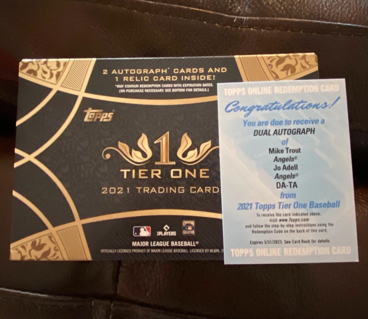 ptcomicscards's tweet photo. 💥 🧨 💥 @Topps Tier One ⚾️ Baseball ⚾️ DELIVERS!!! @MikeTrout / @JoAdell7 Dual Autograph Redemption pulled at the shop by Father/Son combo of Tom W. and Jon W. 😃Congrats and Thanks guys!! #CustomerPulls #WhyWeCollect #Topps #TierOne #DowntownLakeOrion #ShopLOcal #SupportYourLCS https://t.co/LkBLGaG6oH