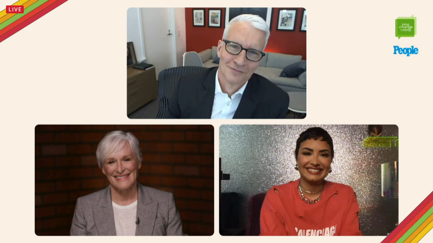 HaslettMurphy's tweet photo. Thank you @BC2M and @people for a great event and conversation around mental health with @andersoncooper, @ddlovato and #GlennClose ❤️❤️ https://t.co/EUp1djSG09