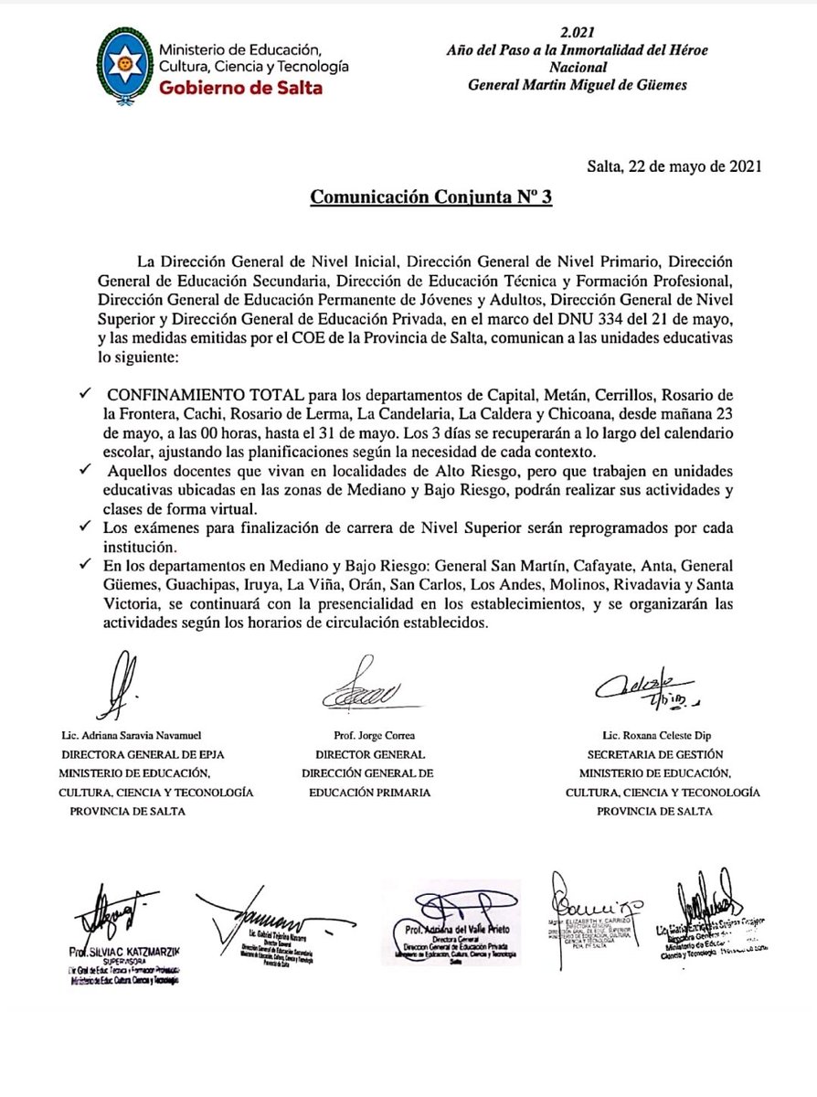 PlanesInet's tweet photo. La Subsecretaria de Educación y Trabajo hace extensiva la comunicación conjunta N° 3, con la finalidad de informar a la comunidad educativa las acciones de prevención debido a la situación de pandemia que nos encontramos transitando.
Subsecretario Profesor Diego López Morillo. https://t.co/ioy9RY0i3Y