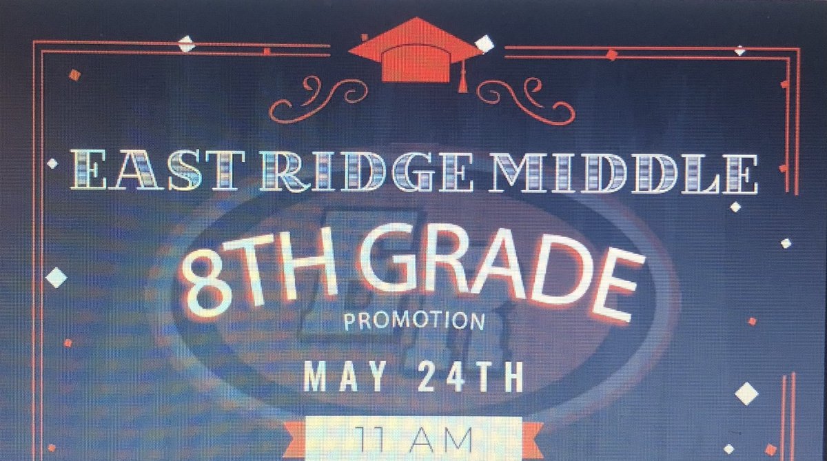 Please join us tomorrow for the live stream of our 8th grade promotion bit.ly/ERMS8thgradepr…