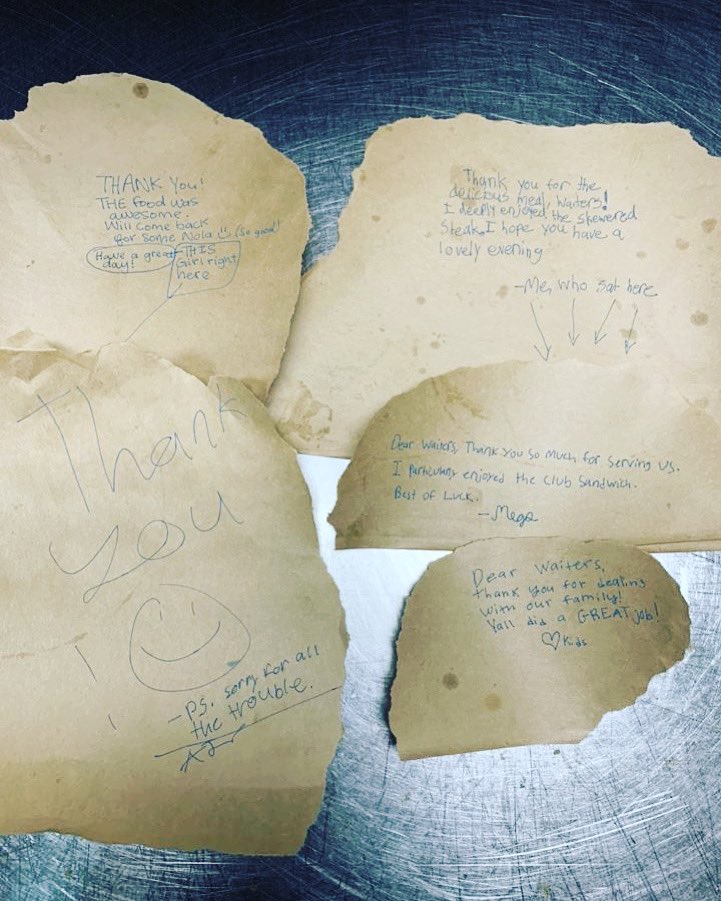 Sometimes it’s the little things that help you remember why you do what you do!!!! #restaurantlife #WeLoveOurGuests #ItsOnAtTheGrill