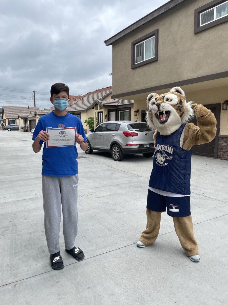 _theMightyZ's tweet photo. Students were surprised when Wilma and Wylie the Wildcats delivered their 'Wildcat of the Month' Certificates. Congratulations students! Who will be next? #WeArePUSD https://t.co/IIMRjZo440