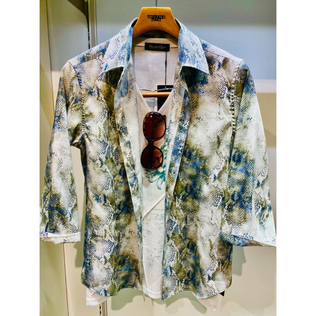 トルネードマート フレアレースアップデニム　lgb fuga 汚れ加工 トルネードマート フレアレースアップデニム lgb fuga 汚れ加工