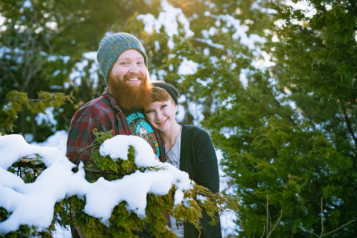 Malthausgames's tweet photo. We are cute. Thanks to @BombsAwayArt for the amazing shirt, @LoveYourMelon for the best beanie, and of course @i_photons for the phenomenal photos! They came out so well. I always hate taking photos, but this was a fun time and I'm very glad we did it. @Squirrellygeek https://t.co/bklbDKmvLd