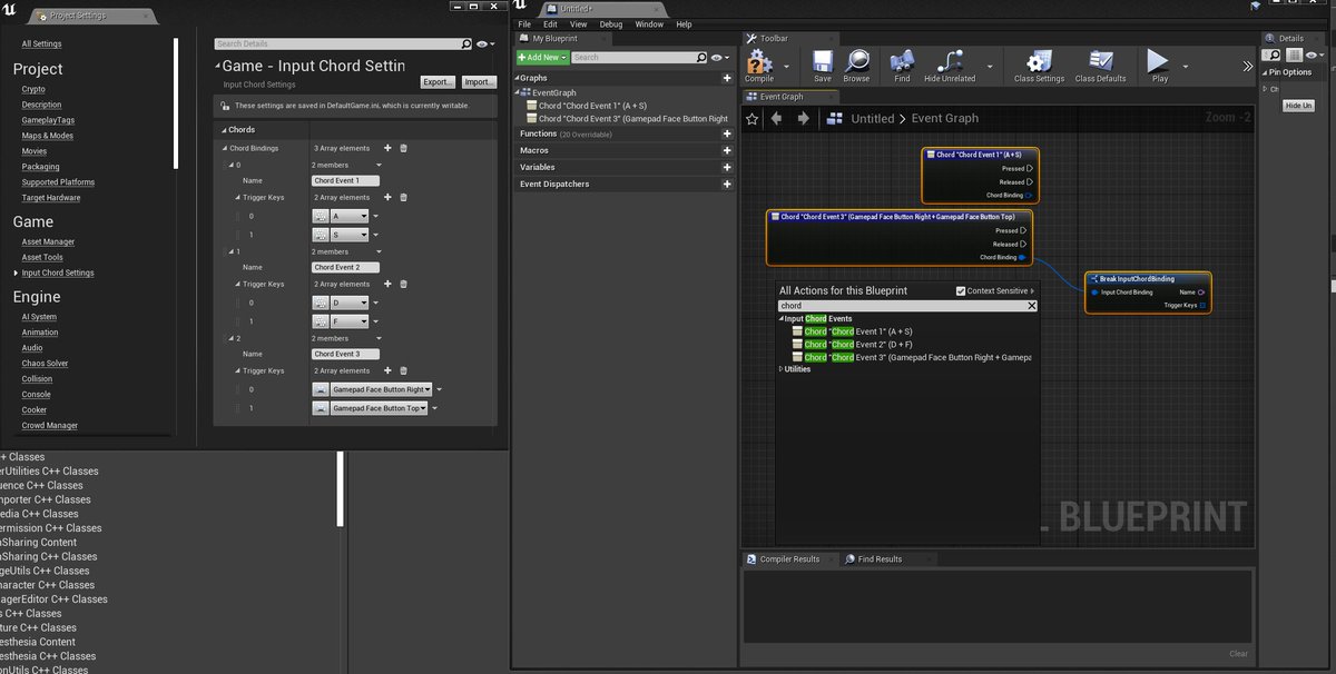 GameDevSamCarey's tweet image. Experimenting with U2KNodes/IK2Node_EventNodeInterface for generating and calling a list of custom input events. #UnrealEngine #madewithunreal